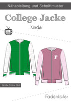 
              Fadenkäfer COLLEGE JACKE - jakke eller trøje m. lynlås til børn - str. 74-164
            