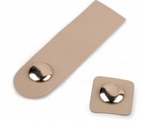 
              PU "læder" magnetisk lukkespænde - 20x70mm - NUDE - Hardware til tasker - 1stk
            