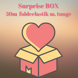Surprise BOX, 50m foldeelastik m. tungekant