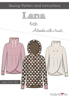 
              Fadenkäfer LANA - trøje med eller uden hætte og højhals til børn - str. 74-164
            